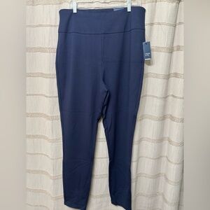 Crown & Ivy Hudson Navy Fashion Pant Stretchy Size XL NWT